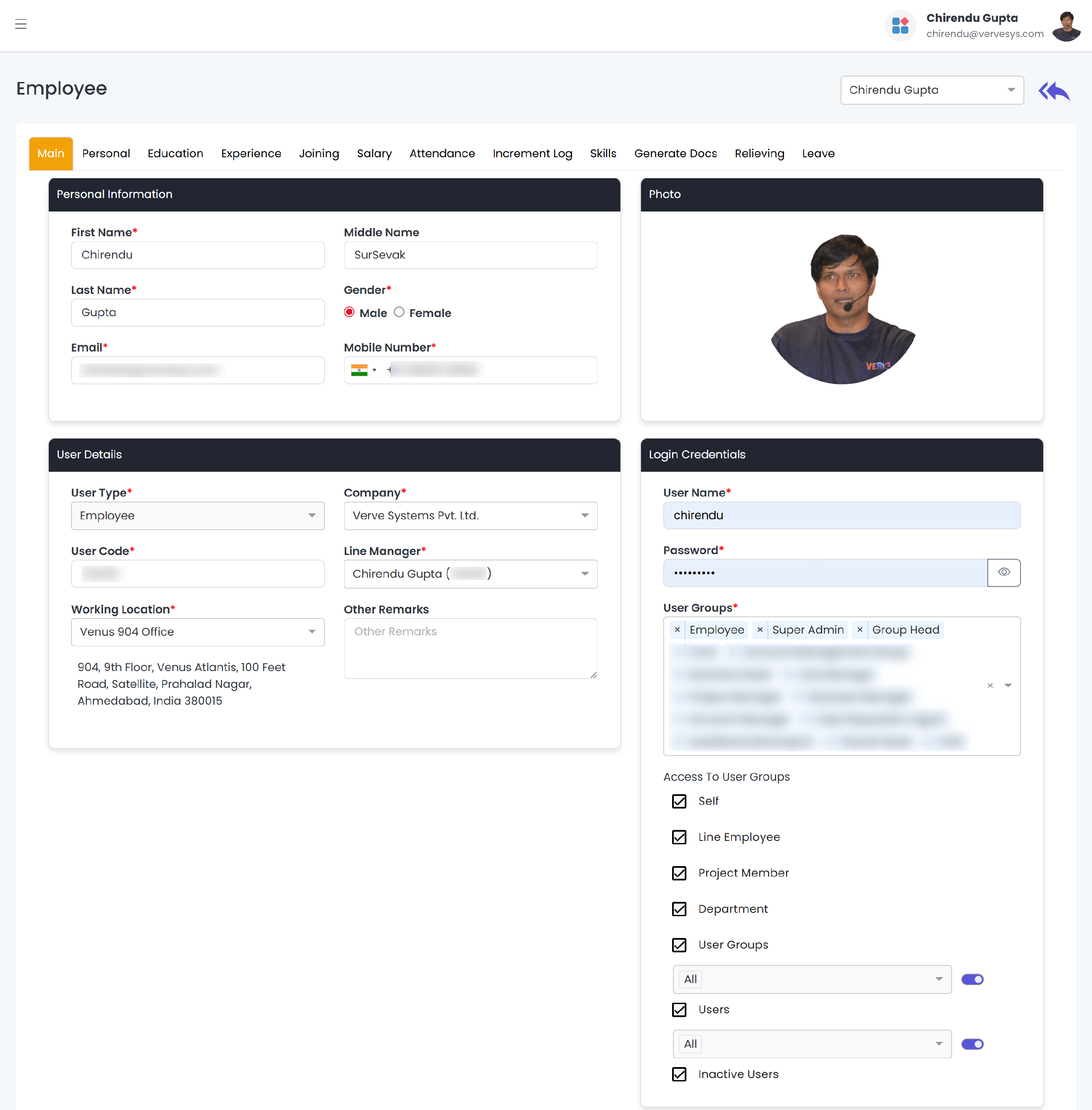 Human Resource & Employee Onboarding